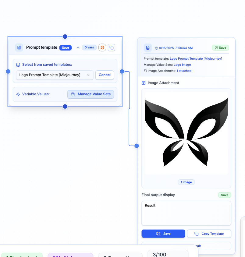 Template Manager Example - Image attachment and template management